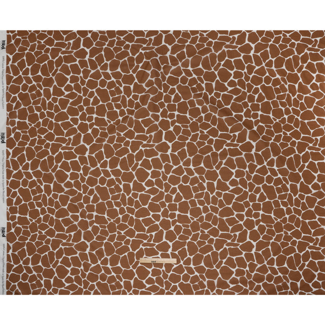 Cotton Voile - Brown Giraffe Spots - Amorphous Amalgamation Print - Mood Exclusive Serengeti Collection - Full
