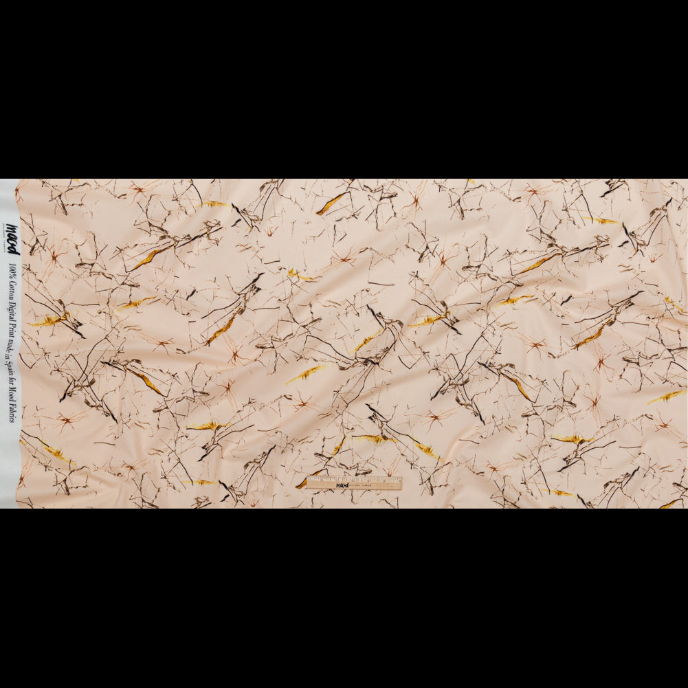 Cotton Voile - Pale Pink Abstract - Fragmented Impressions Print - Mood Exclusive Serengeti Collection