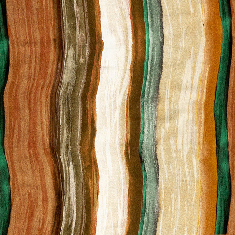 template--26688905969737__main-Rayon Challis - Orange and Teal Painted Stripes - Nilotic Wasteland Print - Mood Exclusive Tumunyana Collection