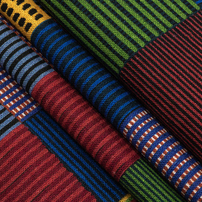 Tejido de lino y rayón con patchwork palladiano exclusivo de Mood