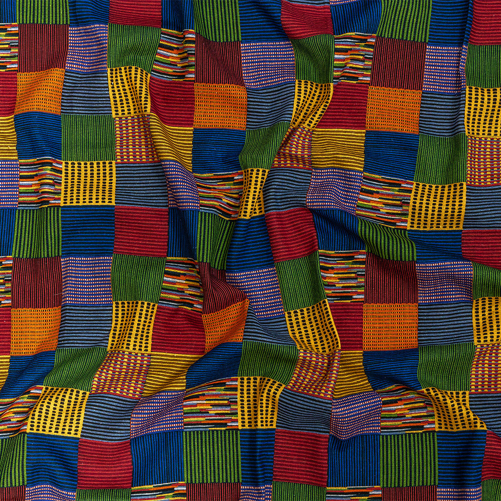 Mood Exclusive Palladian Patchwork Linen and Rayon Woven