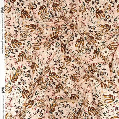 Stretch Cotton Sateen - Pink Floral - Primavera Print - Mood Exclusive Viso Collection Full