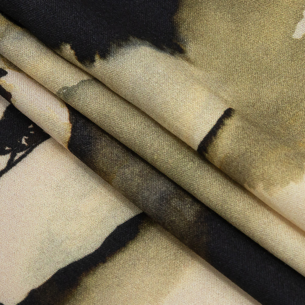 Rayon Challis - Watercolor Trees - Spectral Canopy Print - Mood Exclusive Rio Collection