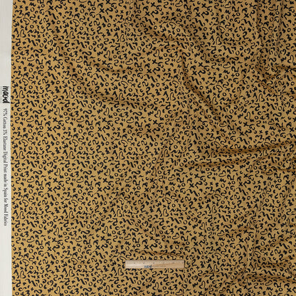 Stretch Cotton Sateen - Straw Doodle Spots - Ancient Iconography Print - Mood Exclusive Rio Collection