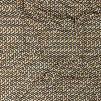 Stretch Cotton Sateen - Olive Geometric - Maloca Print - Mood Exclusive Rio Collection