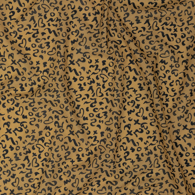 Cotton Voile - Straw Doodle Spots - Ancient Iconography Print - Mood Exclusive Rio Collection