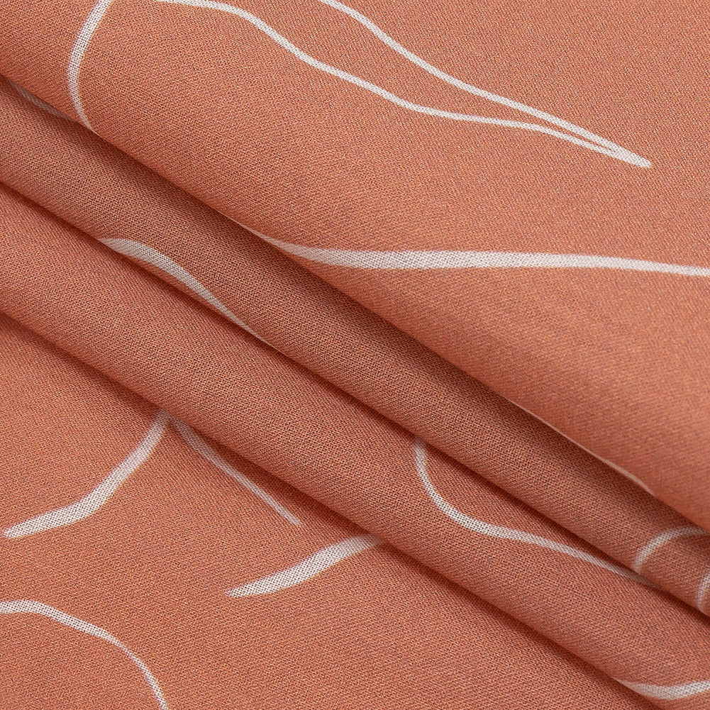 Cotton Voile - Pink Face Outlines - Sweltering Society Print - Mood Exclusive Rio Collection