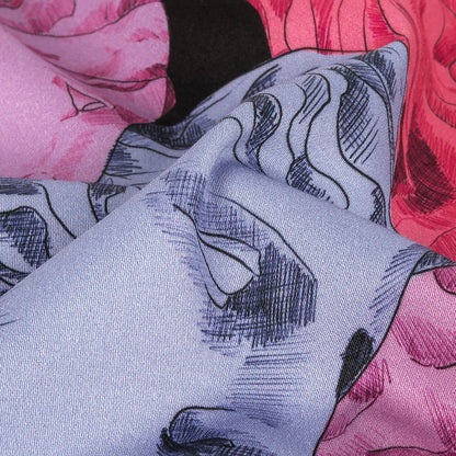 Stretch Cotton Sateen - Rainbow Roman Busts - Saccharine Statuary Print - Mood Exclusive Sugar Collection