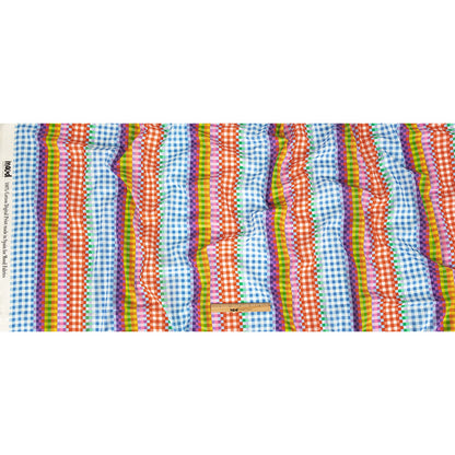 Cotton Voile - Rainbow Checkers - Picnic Patisserie Print - Mood Exclusive Sugar Collection