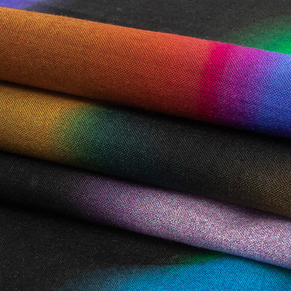 Cotton Voile - Rainbow Blurred Spots - Galactic Gumdrops Print - Mood Exclusive Sugar Collection