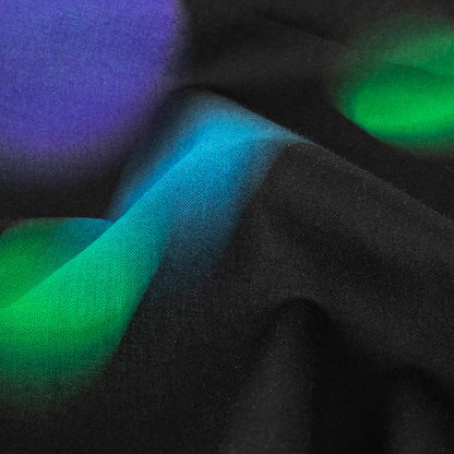Cotton Voile - Rainbow Blurred Spots - Galactic Gumdrops Print - Mood Exclusive Sugar Collection