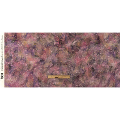 Linen and Rayon Woven - Pink, Purple and White Abstract - Hope Spotted Print - Mood Exclusive Wisteria Collection Full