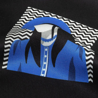 Rayon Challis - Blue and Black Talking Heads - In the Blues Print - Mood Exclusive Indigo Collection