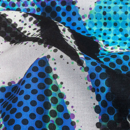Cotton Voile - Blue Abstract - Tangled Up in Blue Print - Mood Exclusive Indigo Collection