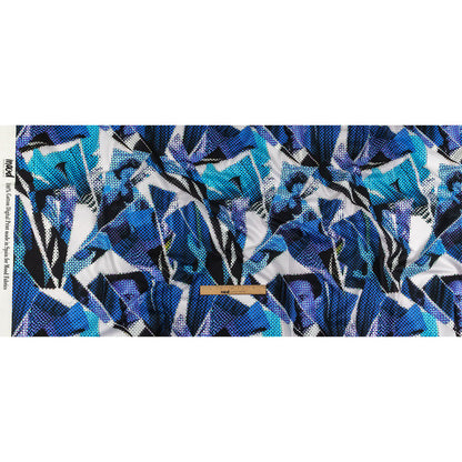 Cotton Voile - Blue Abstract - Tangled Up in Blue Print - Mood Exclusive Indigo Collection