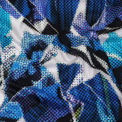 Cotton Voile - Blue Abstract - Tangled Up in Blue Print - Mood Exclusive Indigo Collection