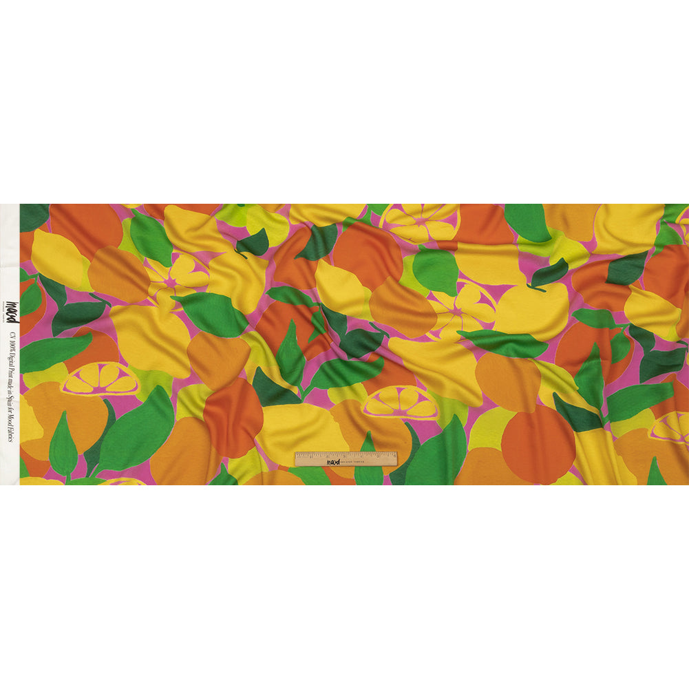 Rayon Challis - Citrus Fruits - Zest Friends Print - Mood Exclusive Citrus Collection - Full