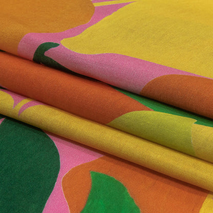 Cotton Voile - Citrus Fruits - Zest Friends Print - Mood Exclusive Citrus Collection
