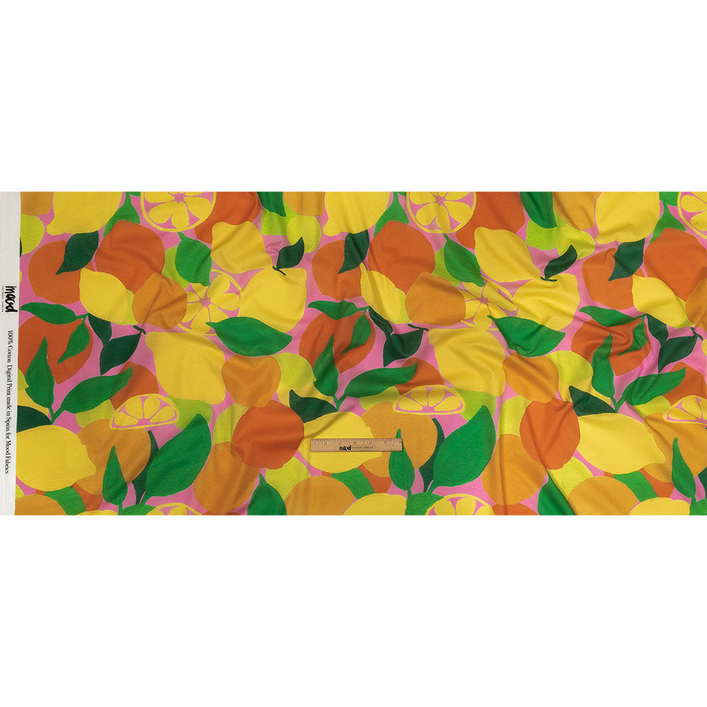Cotton Voile - Citrus Fruits - Zest Friends Print - Mood Exclusive Citrus Collection