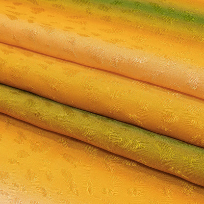 Sustainable Viscose Jacquard - Green and Yellow Gradient Stripes - Marmalade Parade Print - Mood Exclusive Citrus Collection