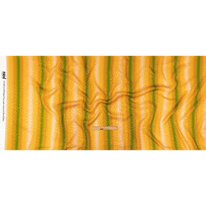 Sustainable Viscose Jacquard - Green and Yellow Gradient Stripes - Marmalade Parade Print - Mood Exclusive Citrus Collection