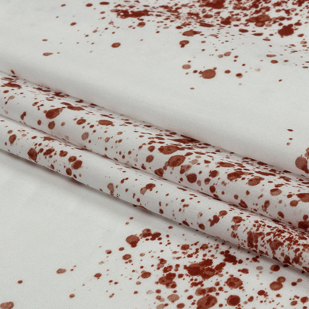 Rayon Batiste - Blood Splatters - Rue Morgue Print - Mood Exclusive Nevermore Collection