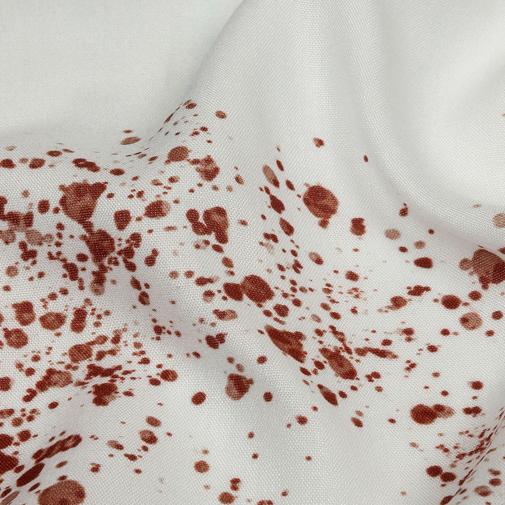 Rayon Batiste - Blood Splatters - Rue Morgue Print - Mood Exclusive Nevermore Collection