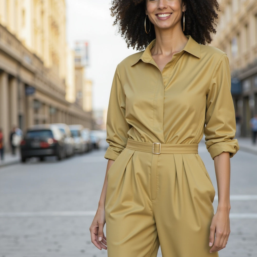 Stretch Cotton Sateen - Pebble - Mood Exclusive Carlos Collection