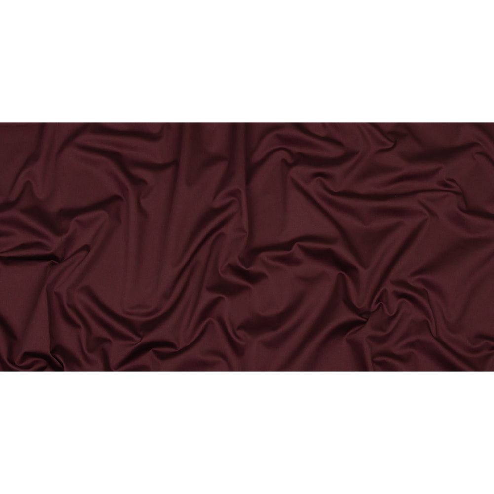 Stretch Cotton Sateen - Burgundy - Mood Exclusive Carlos Collection - Full
