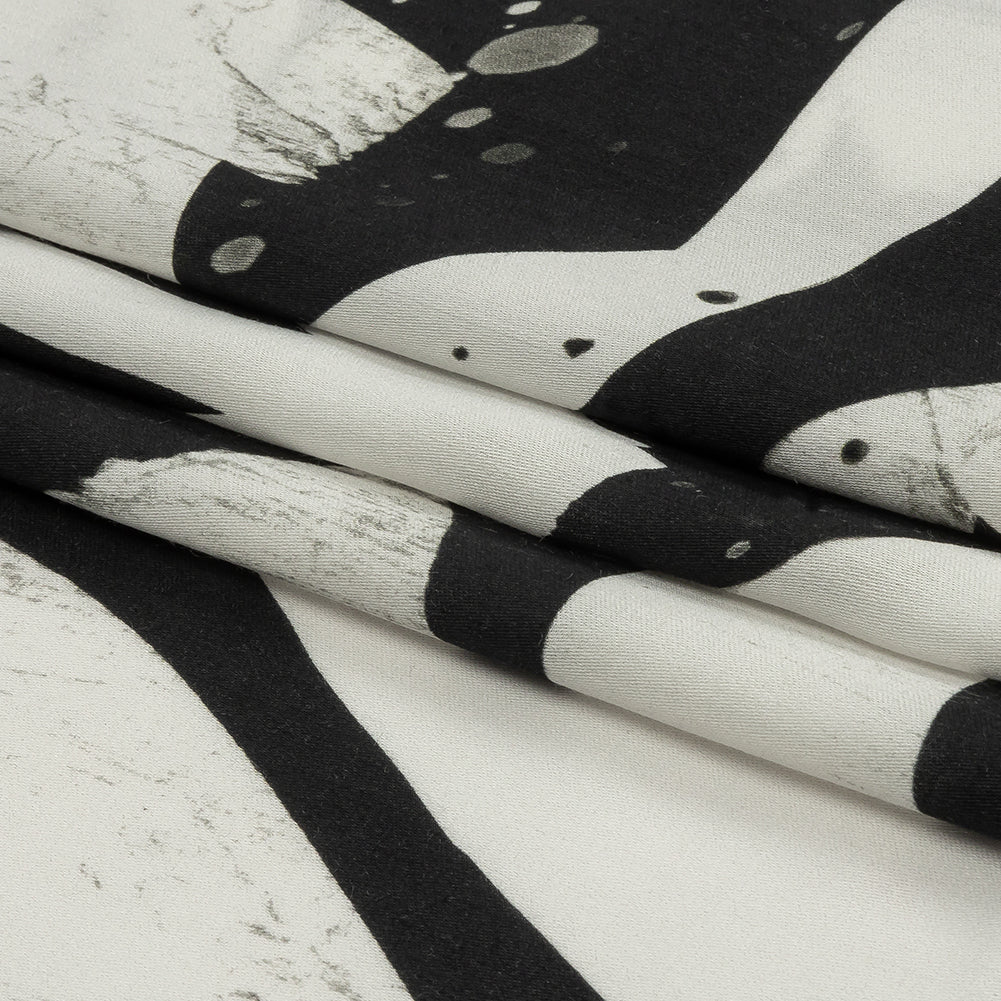 Rayon Challis - Black and White Graffiti Letters - Wall of Fame Print - Mood Exclusive Metro Collection - Folded