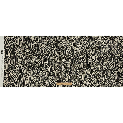 Rayón Challis - Líneas abstractas en blanco y negro - Impresión de la gira de galerías - Colección exclusiva Mood Metro