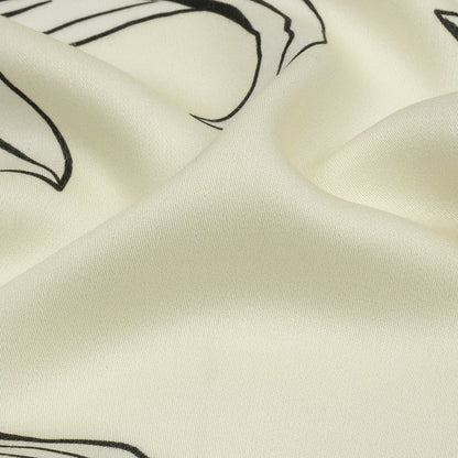 Rayon Challis - White Floral - Central Park Spring Print - Mood Exclusive Metro Collection