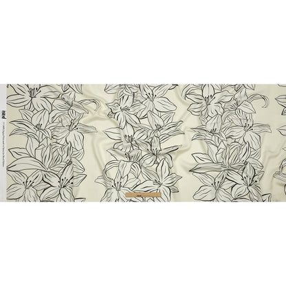 Rayon Challis - White Floral - Central Park Spring Print - Mood Exclusive Metro Collection