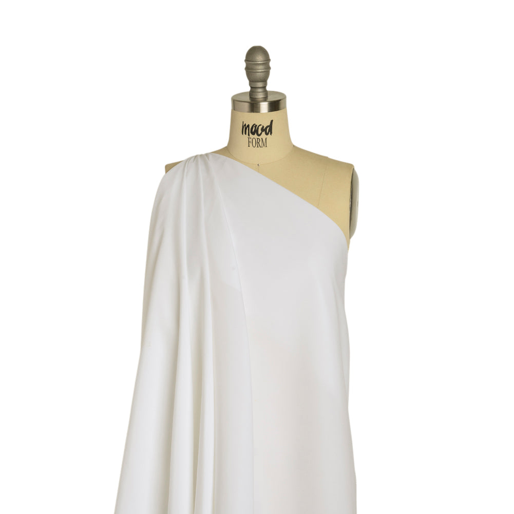 Recycled Polyester Swim Trunk Fabric - White - Mood Exclusive Malibu Collection - Drape