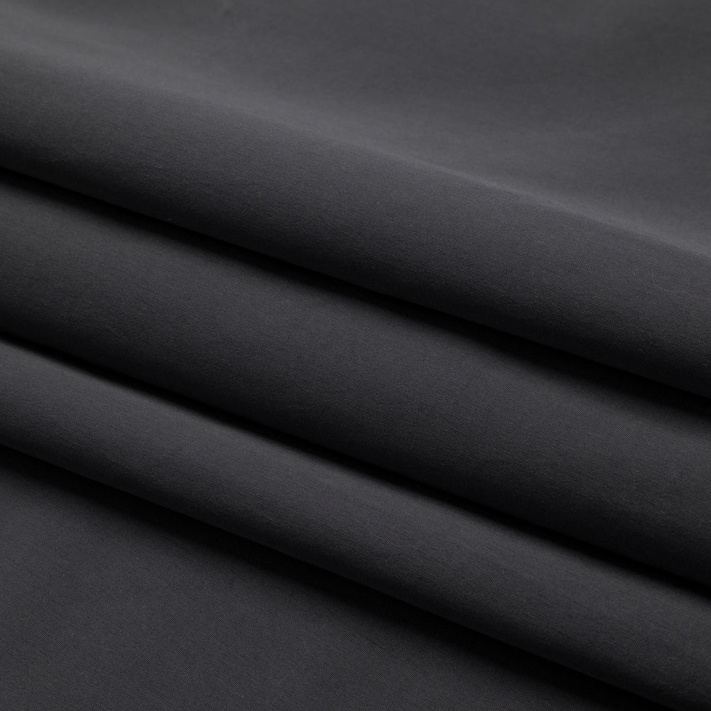 Recycled Polyester Swim Trunk Fabric - Anthracite - Mood Exclusive Malibu Collection - Folded