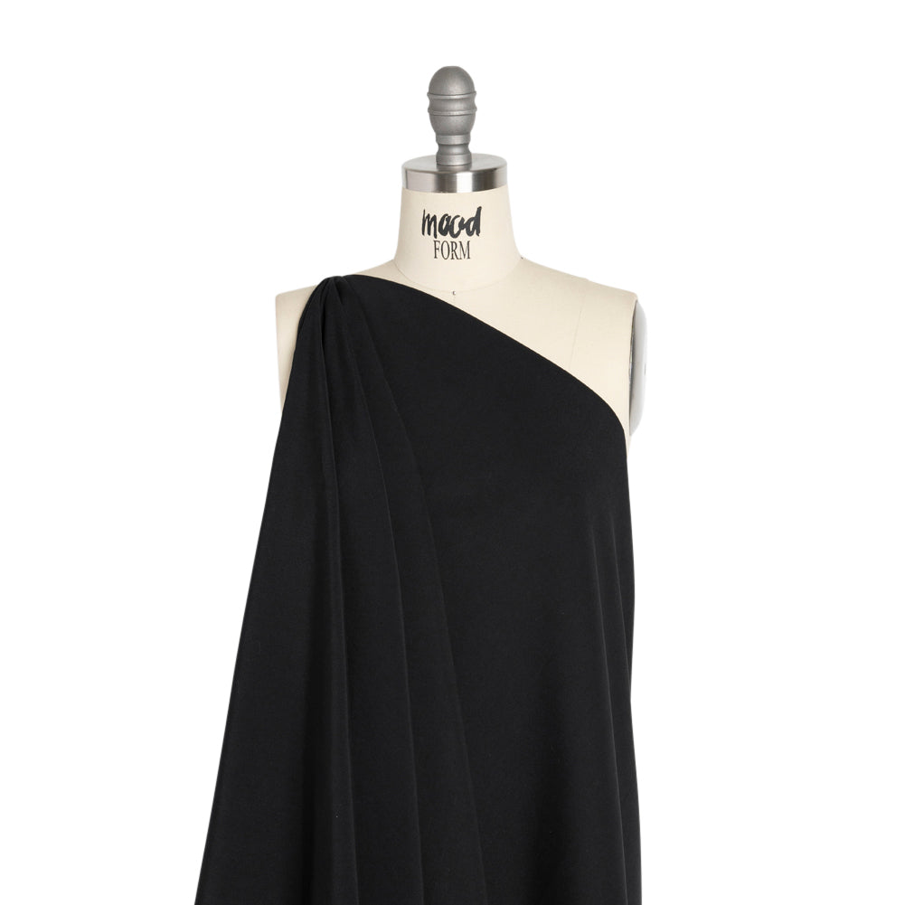Recycled Polyester Swim Trunk Fabric - Nero - Mood Exclusive Malibu Collection - Drape