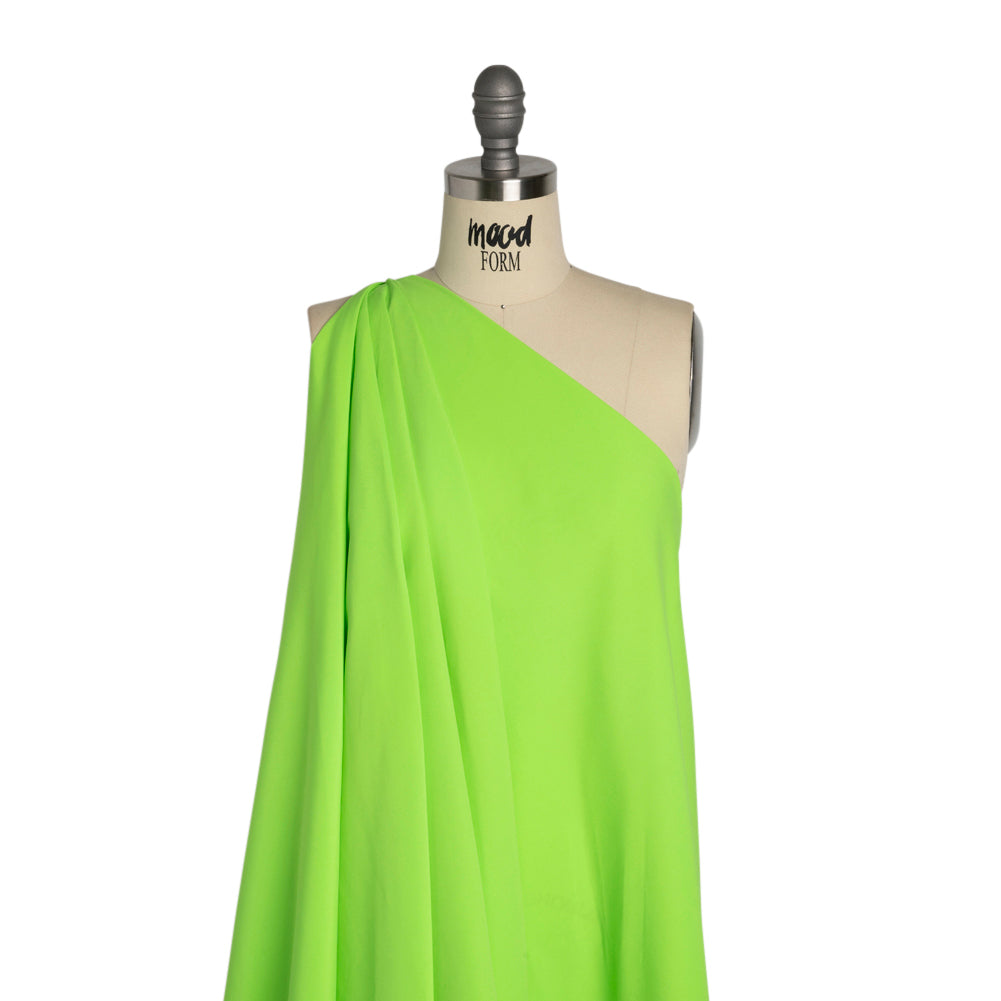 Recycled Polyester Swim Trunk Fabric - Acid Green - Mood Exclusive Malibu Collection Drape