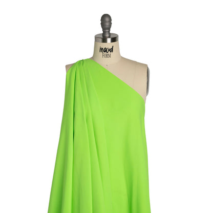Recycled Polyester Swim Trunk Fabric - Acid Green - Mood Exclusive Malibu Collection Drape