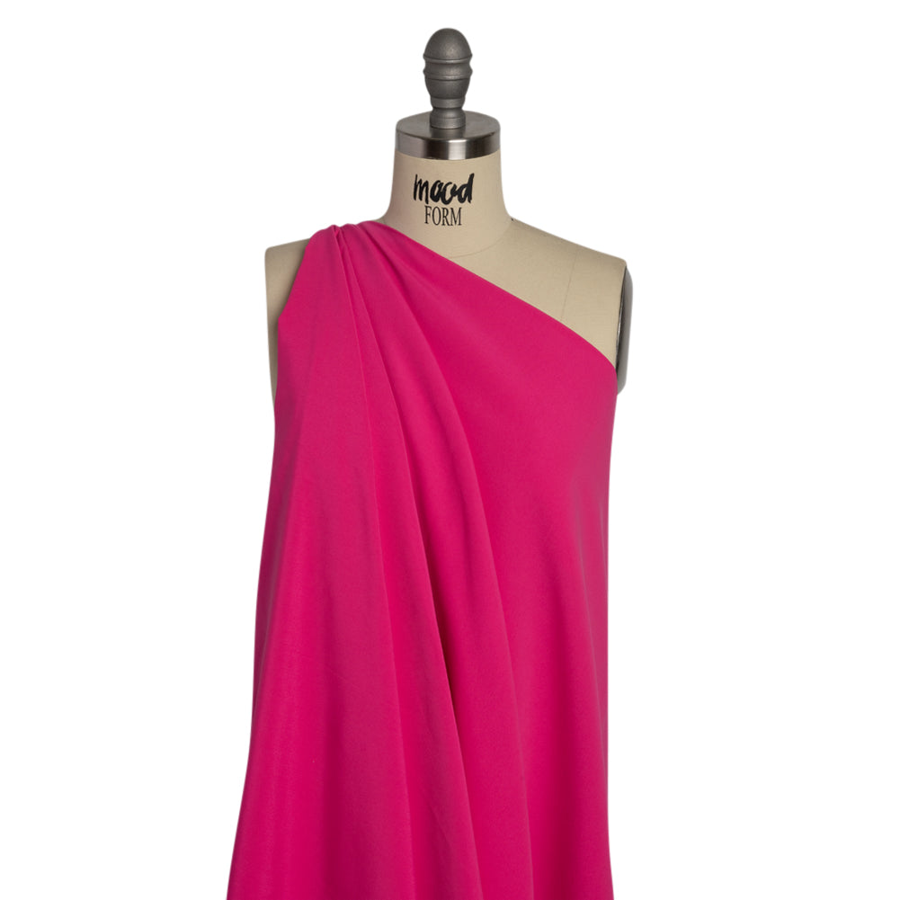 Recycled Polyester Swim Trunk Fabric - Neon Pink - Mood Exclusive Malibu Collection Drape