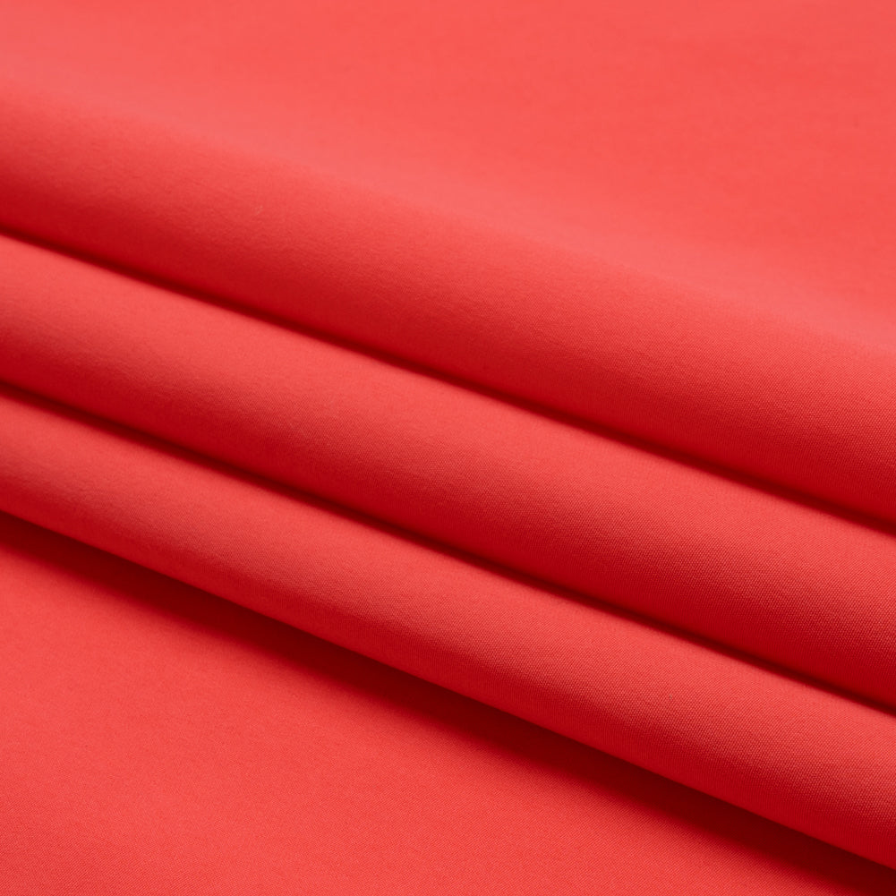 Recycled Polyester Swim Trunk Fabric - Coral - Mood Exclusive Malibu Collection - Folded