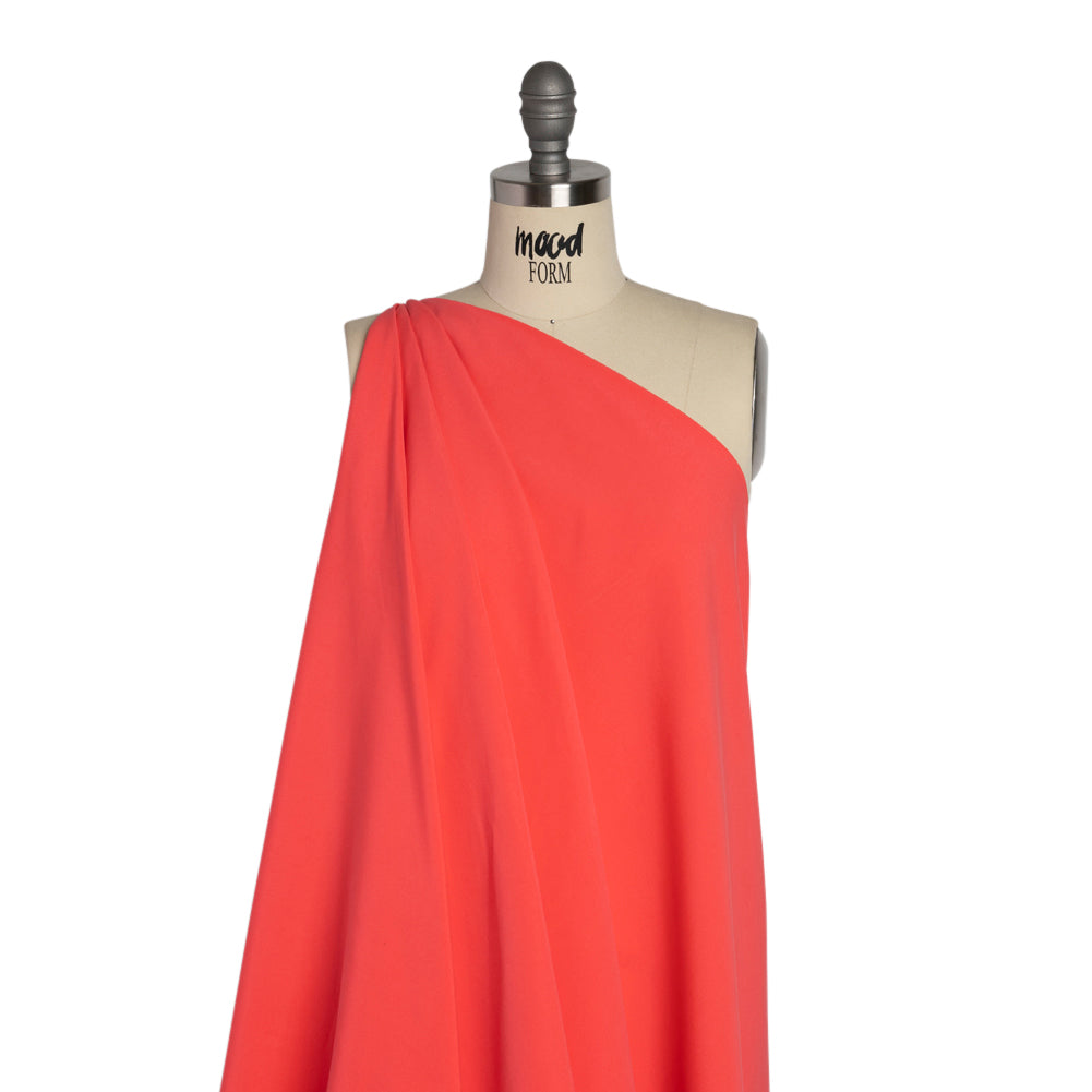 Recycled Polyester Swim Trunk Fabric - Coral - Mood Exclusive Malibu Collection - Drape