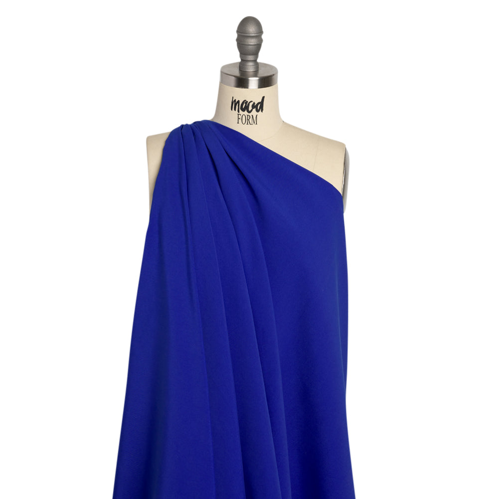Recycled Polyester Swim Trunk Fabric - Cobalt - Mood Exclusive Malibu Collection Drape