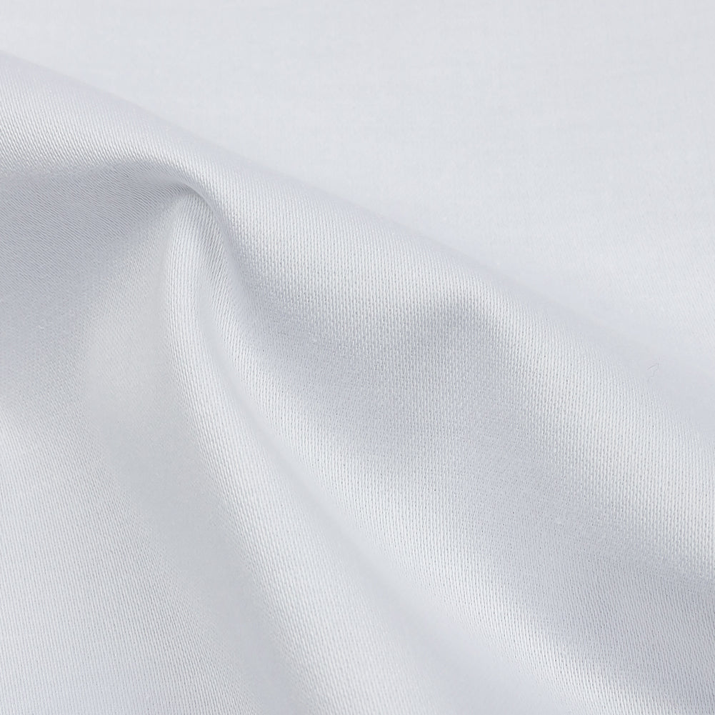 Stretch Cotton Sateen - White - Mood Exclusive Carlos Collection