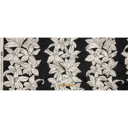 Cotton Voile - Black Floral - Central Park Spring Print - Mood Exclusive Metro Collection
