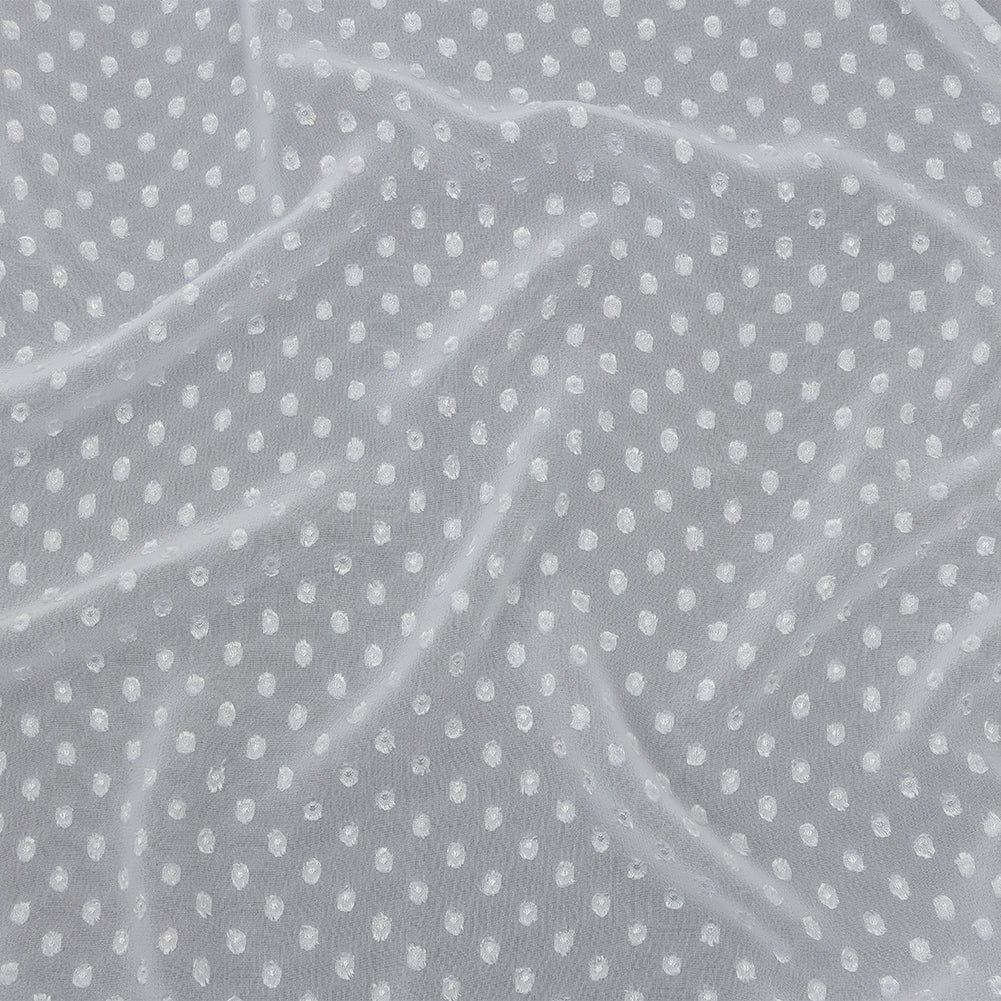 Polyester Swiss Dot - White - Mood Exclusive Annamae Collection