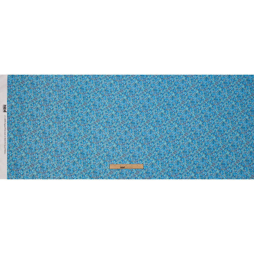 Viscose Georgette - Blue Floral - Titania's Dream Print - Mood Exclusive Secret Garden Collection