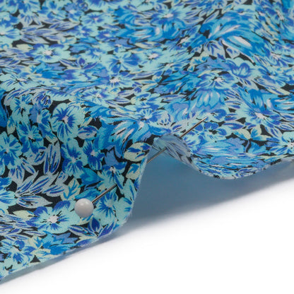 Cotton Poplin - Blue Floral - Titania's Dream Print - Mood Exclusive Secret Garden Collection