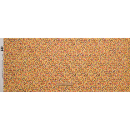 Cotton Voile - Yellow and Orange Floral - Titania's Dream Print - Mood Exclusive Secret Garden Collection