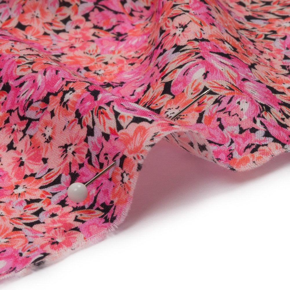 Cotton Voile - Pink Floral - Titania's Dream Print - Mood Exclusive Secret Garden Collection