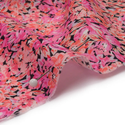 Cotton Voile - Pink Floral - Titania's Dream Print - Mood Exclusive Secret Garden Collection